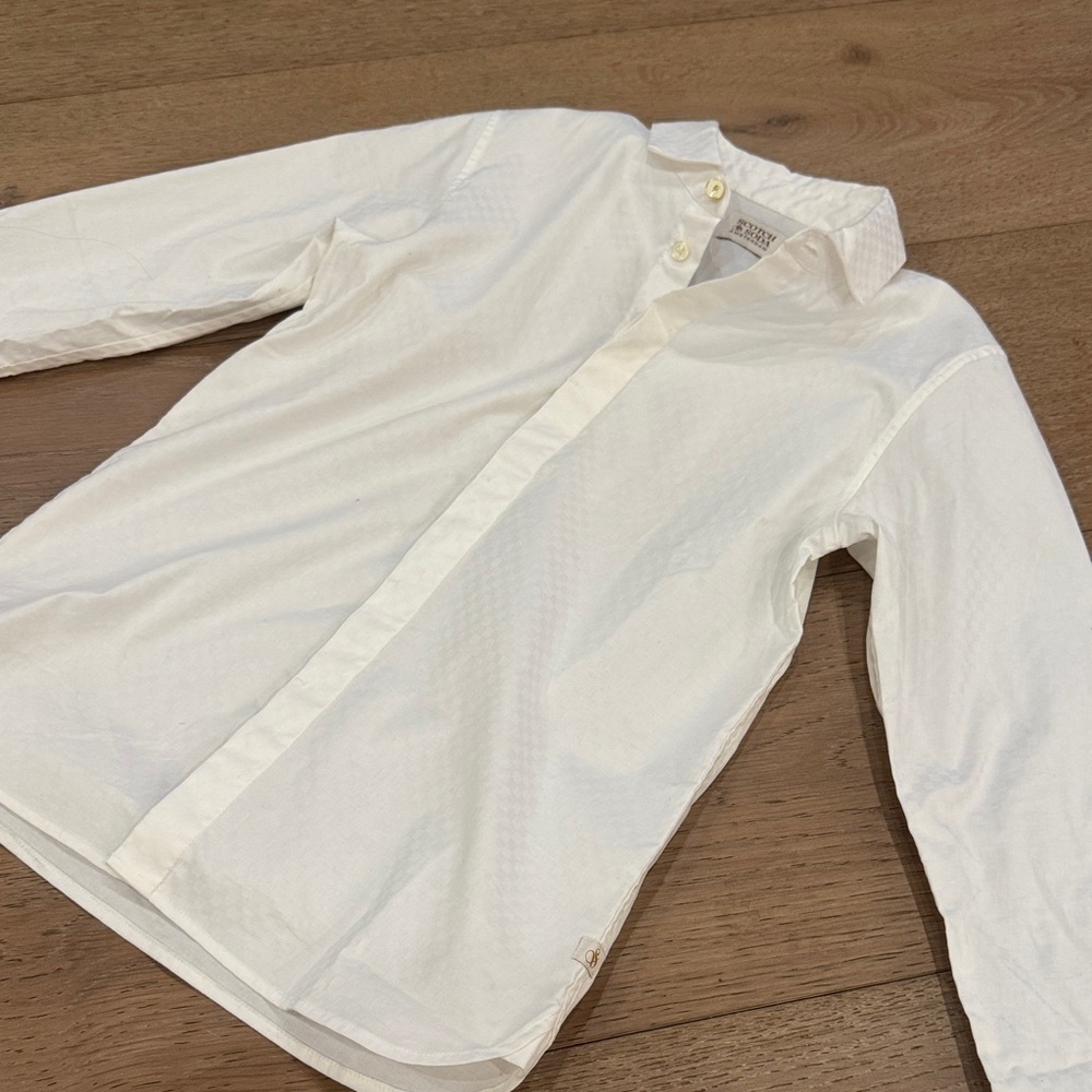 Scotch & Soda Long Sleeve Button-Up Boys Shirt
